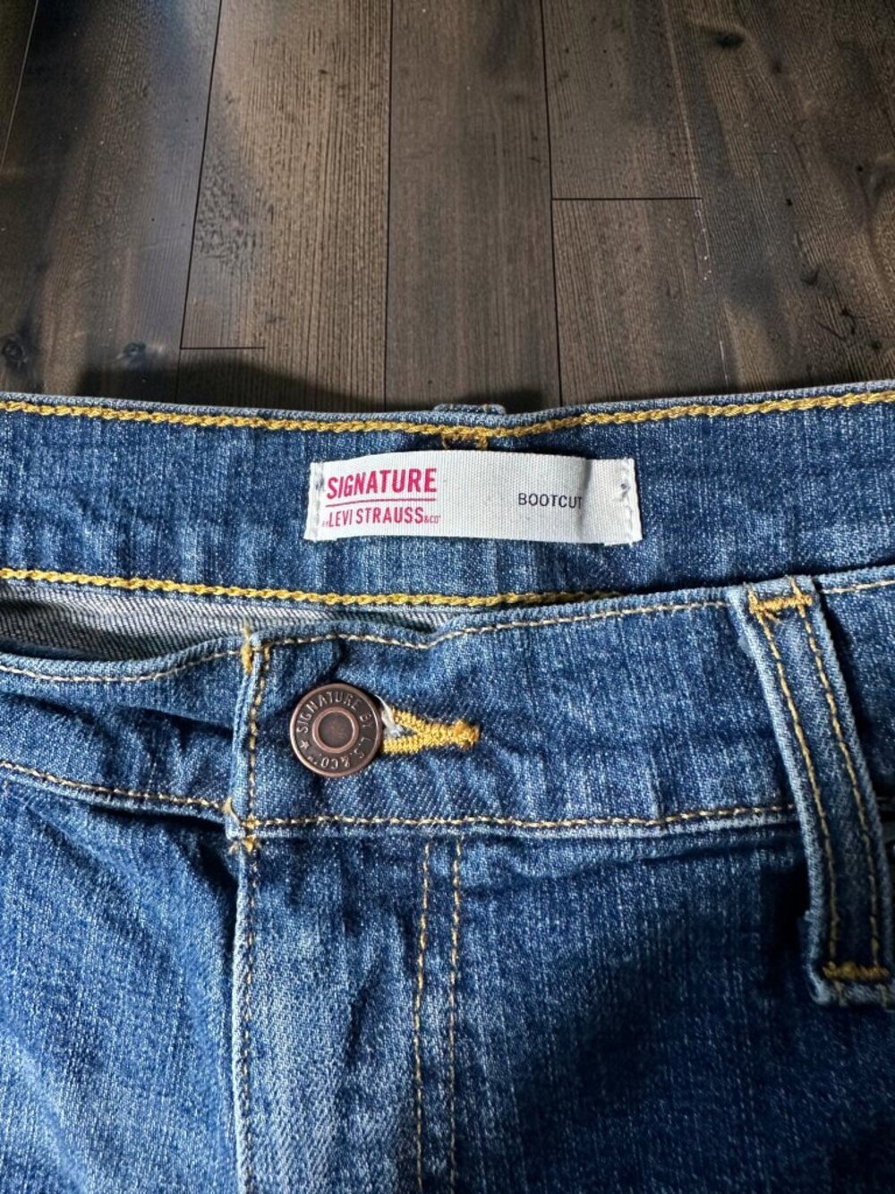 Levi Strauss Signature Men’s Bootcut Jeans 36x30 Medium Wash Casual Y2K - Picture 4 of 11